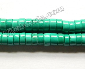 RARE Number 8 Turquoise Heishi Beads 7mm (package of 12 beads)